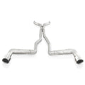 Stainless Works 10-15 Camaro 6.2L 3in Dual Chambered Catback System X-Pipe Factory Connect