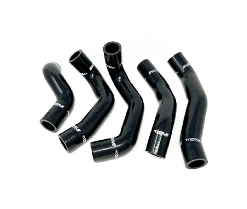 Torque Solution 13-17 Hyundai Veloster 1.6 Turbo Silicone Radiator Hose Kit - Black