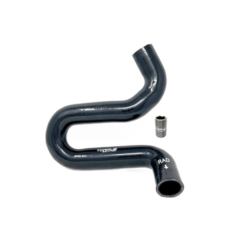 Torque Solution 2015+ Ford Mustang GT S550 Lower Radiator Hose  / OEM Oil Cooler Delete Kit - Black