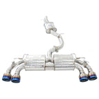 Invidia 2022+ Volkswagen Golf R MK8 76mm R400 Valved Cat Back Exhaust Rolled Titanium Tips