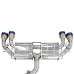 Invidia 2022+ Volkswagen Golf R MK8 76mm R400 Valved Cat Back Exhaust Rolled Titanium Tips