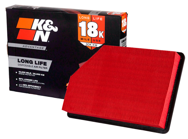 K&N Advantage Air Filter 18K Miles Chevrolet Silverado 2500/3500 V8-6.6L Dsl 20-26