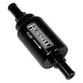 Russell 3/8 Male To 3/8 Male Barbed Fuel Check Valve - Black Anodized