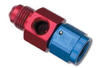 Russell Performance 3/8in SAE Quick Disc Female to -6 Hose Black 45 Degree Hose End