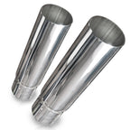 Stainless Works Straight Cut Resonator Tips 2 1/4in ID Inlet 3in Body