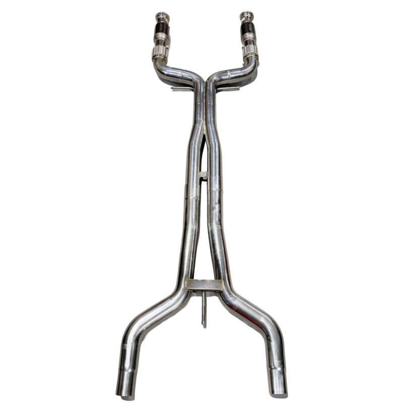Kooks 2025+ Ford Mustang GTD 5.2L 3in OEM Connection GREEN Catted X-Pipe (Kooks Header Required)