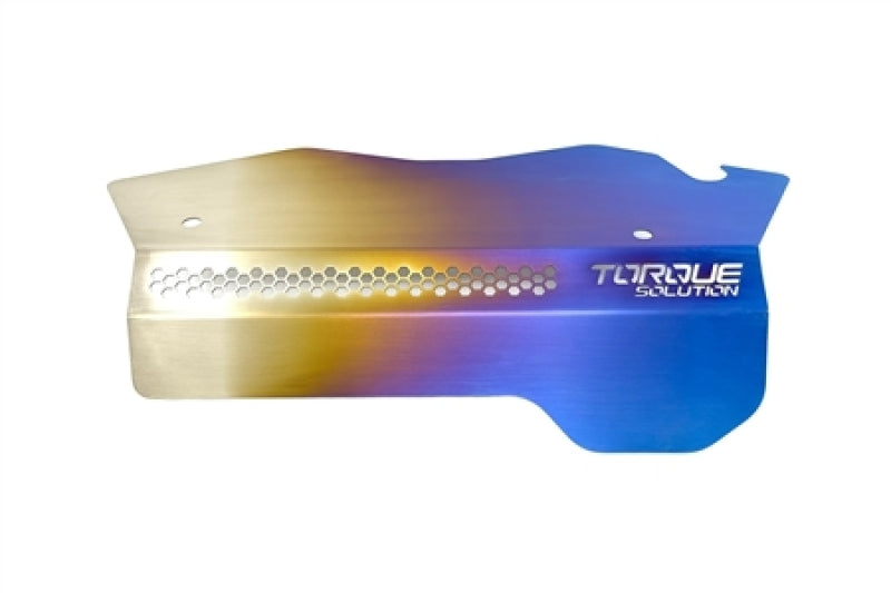 Torque Solution 2022+ Subaru WRX Engine Pulley Cover - Titanium Burnt Purple/Blue