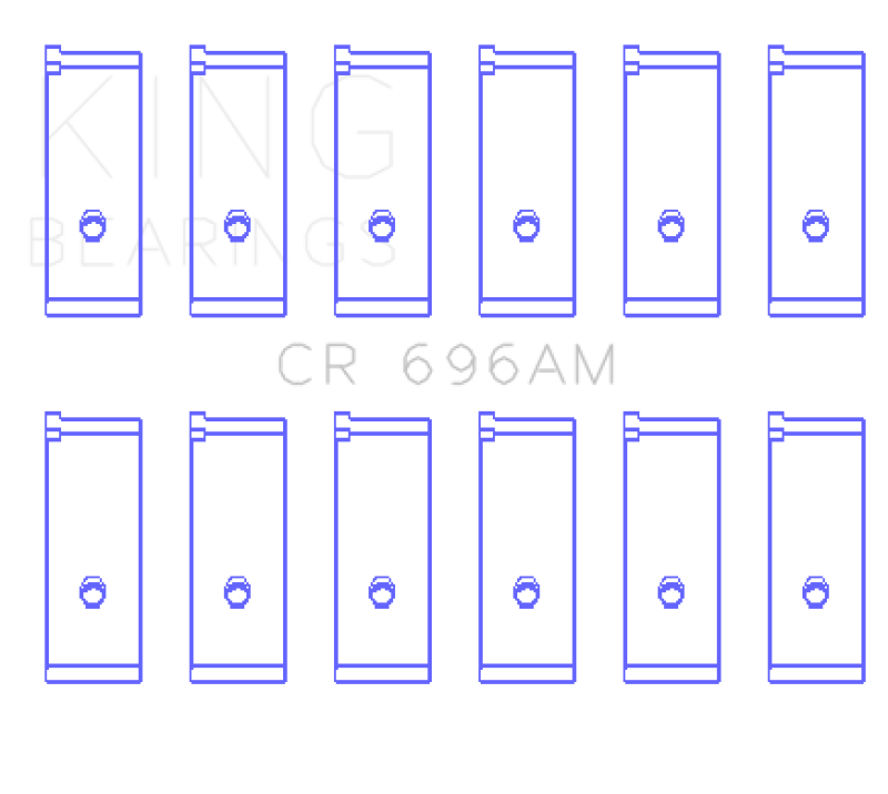King Engine Bearings Toyota 5Mge (Size +0.50mm) Connecting Rod Bearing Set