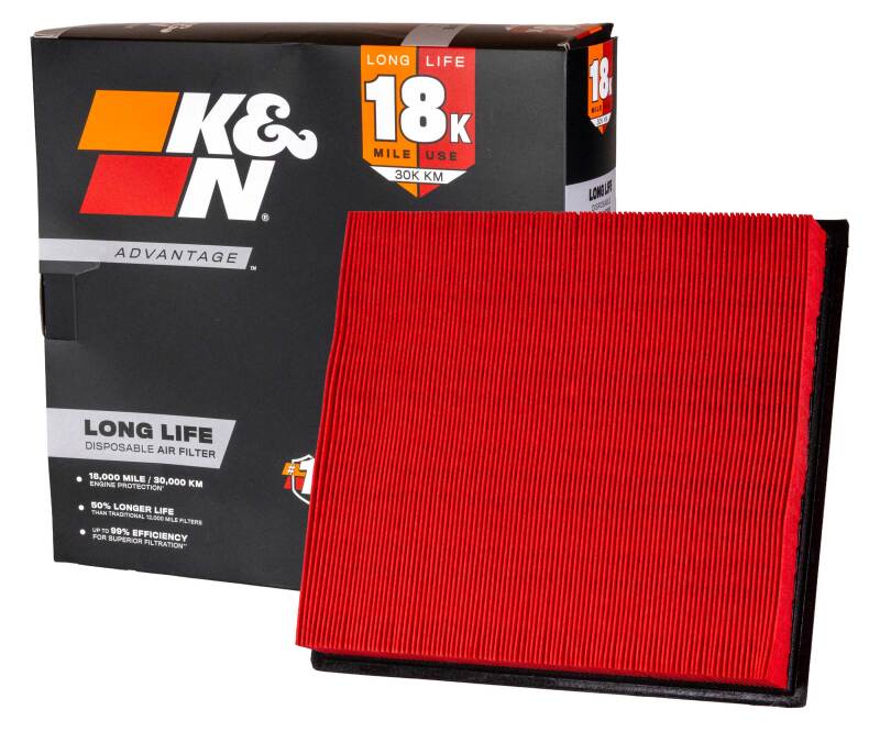 K&N Advantage Air Filter 18K Miles Ford F250 Super Duty V8-6.7L Dsl 20-26