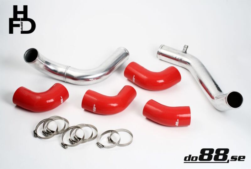 do88 Volvo 7/940 Turbo Center Connection Pipe Kit Red Hoses standard Throttle Body