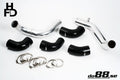 do88 Volvo 7/940 Turbo Center Connection Pipe Kit Black Hoses 3in Throttle Body