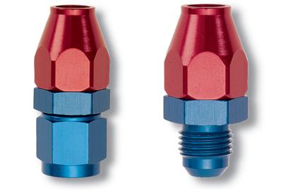 Russell Performance Black/Silver -6 AN Male 37 Degree to 3/8in Aluminum Tube