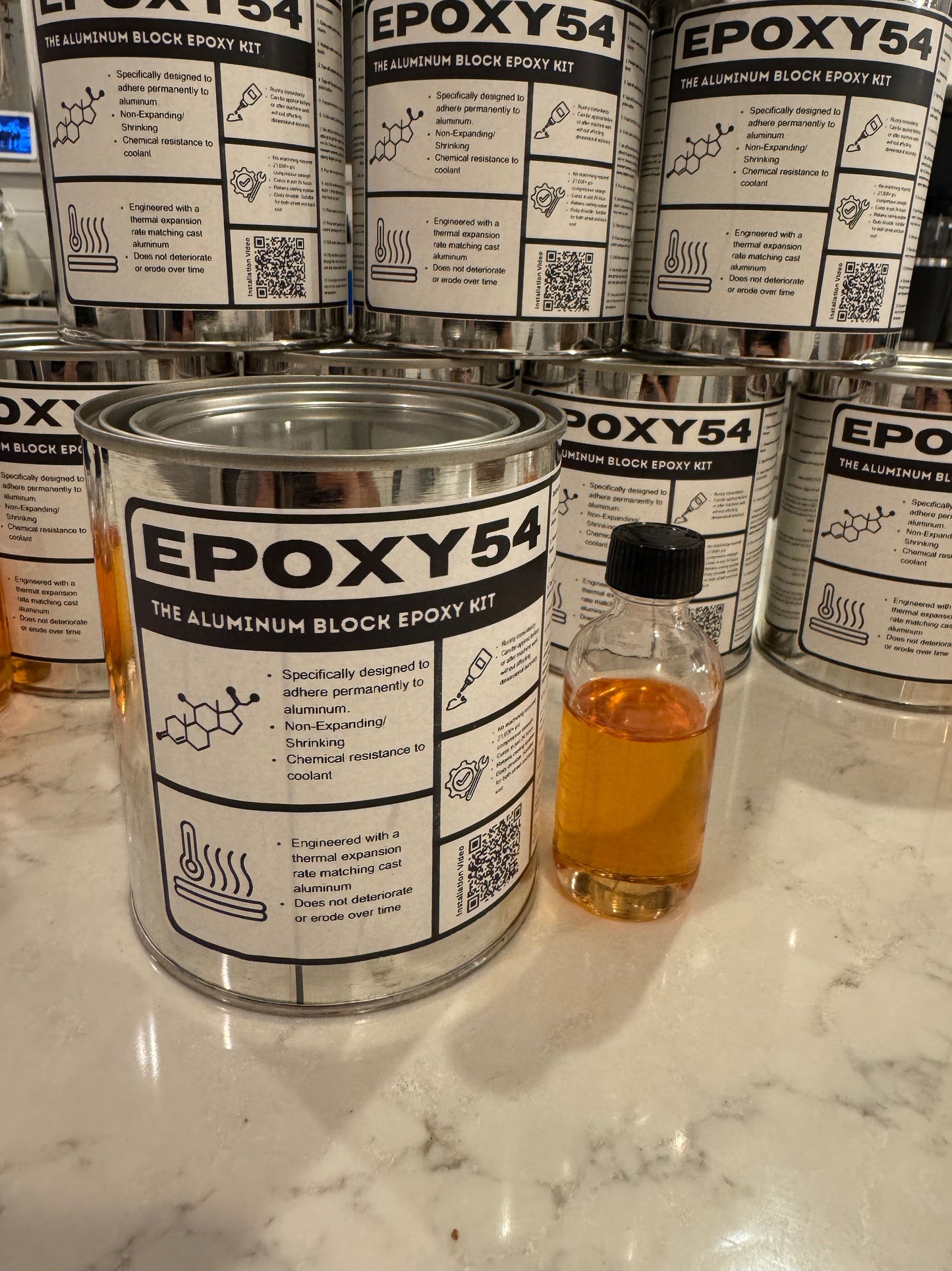 Poxy Block Engine EPOXY54, The Aluminum Block Epoxy Kit