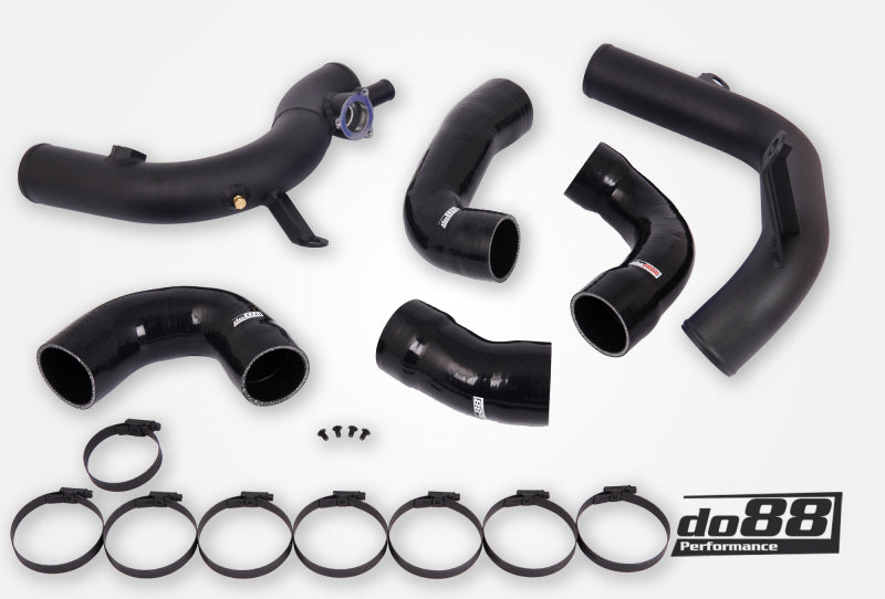 do88 VAG 2.0 TSI EA888 Gen4 (300hp+) OEM Intercooler Pressure Pipes Black Hoses