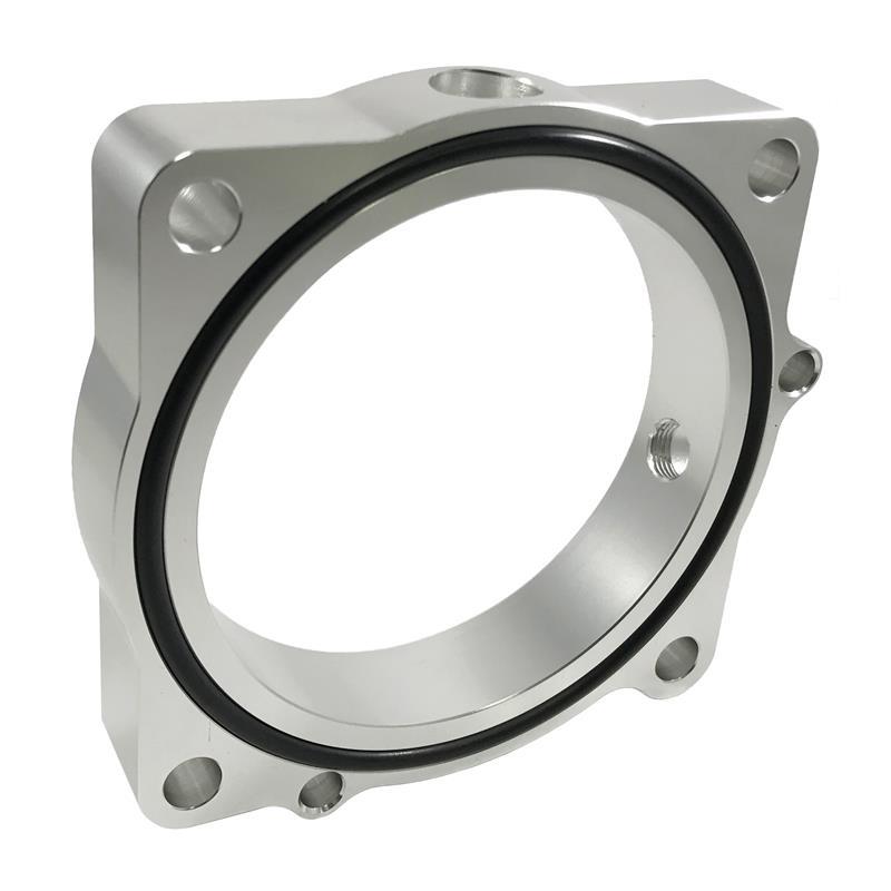 Torque Solution Throttle Body Spacer (Silver): Honda Civic LX/EX/DX 2006-2011