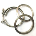 Ticon Industries 3.5in Titanium V-Band Clamp Assembly (2 Flanges/1 Clamp)