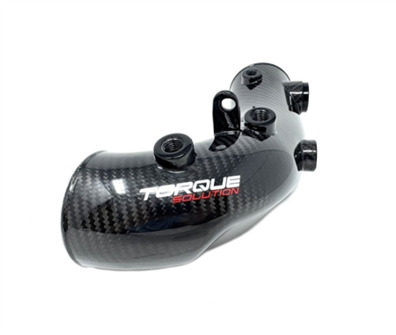 Torque Solution 02-07 Subaru WRX/04-21 STI HD Hard Turbo Inlet - Carbon Fiber - OEM / 3.3in Inlet