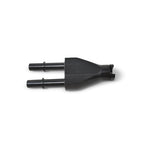 Russell Adapter Y-Block 3/8in SAE Quick Disconnect Female To 2X 3/8in SAE Qd Male Blk Anodized
