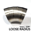 Ticon Industries 2.5in Dia 1.5D Loose Rad 90Deg Bend 1mm/.039in Pre Welded Titanium Pie Cut - 10pk