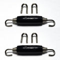 Ticon Industries Black Silicone Titanium Spring Tab and Spring Kit (4 Tabs/2 Springs) - 2 Pack
