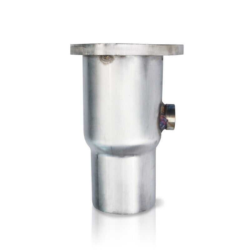 Stainless Works Collector Adapter 3-Bolt 3-1/2in OD Tubing 3-1/2in OD Outlet + O2 Bung