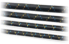 GReddy AN04 REUSABLE HOSE NYLON BRAIDED BLACK/GOLD/BLUE (PRICE PER FOOT)