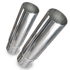Stainless Works Straight Cut Resonator Tips 2 1/4in ID Inlet 3in Body
